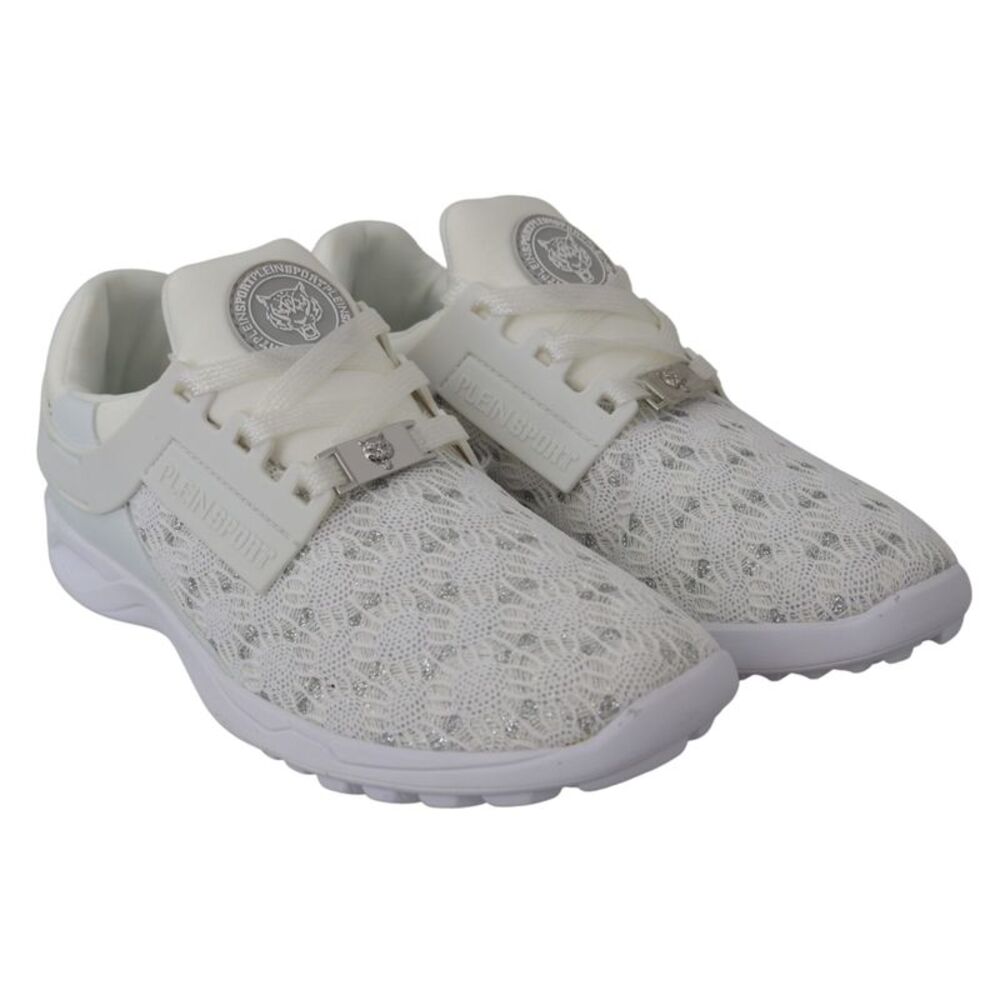 Plein Sport White Polyester Runner Beth Sneakers Women's Shoes
